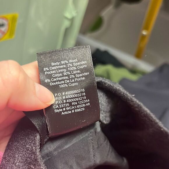 Aritzia Babaton Dexter Wool cashmere Pant Charcoal Grey 0 - Picture 6 of 6